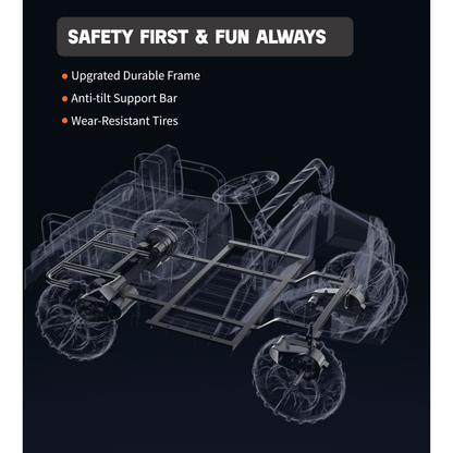 SaveJoy 24V 4 Seater Ride on Cars for Big Kids, Powered Ride on Toy Truck with Remote Control, Electric Car for Kids 3-8 Boys Girls