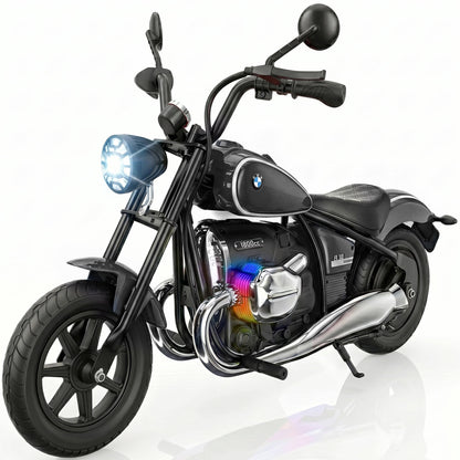SaveJoy BMW Licensed 24V 9Ah Kids Ride On Motorcycle, Powered Electric Dirt Bike with Removable Training Wheels and Suspension for Boys Girls Ages 3-8