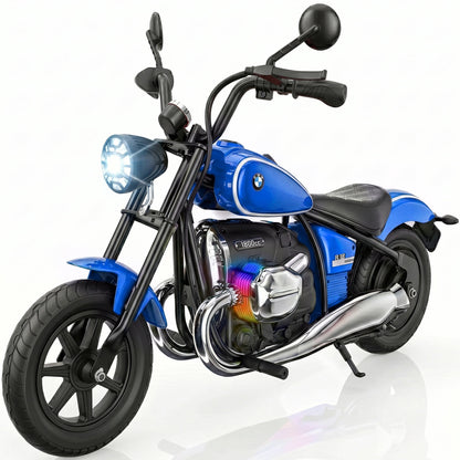 SaveJoy BMW Licensed 24V 9Ah Kids Ride On Motorcycle, Powered Electric Dirt Bike with Removable Training Wheels and Suspension for Boys Girls Ages 3-8