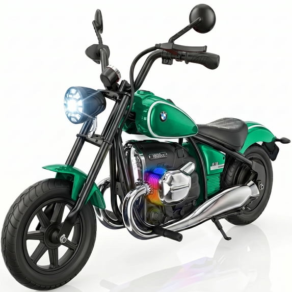 SaveJoy BMW Licensed 24V 9Ah Kids Ride On Motorcycle, Powered Electric Dirt Bike with Removable Training Wheels and Suspension for Boys Girls Ages 3-8