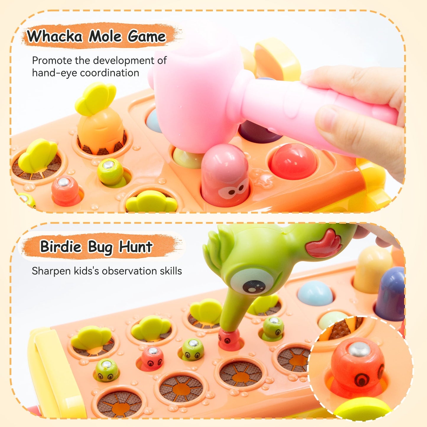 SaveJoy Baby Busy Bus Learning Toy Montessori Toddler Sensory Toys,Educational Gifts for Kids Boys & Girls